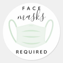 Etiqueta de máscara exigida