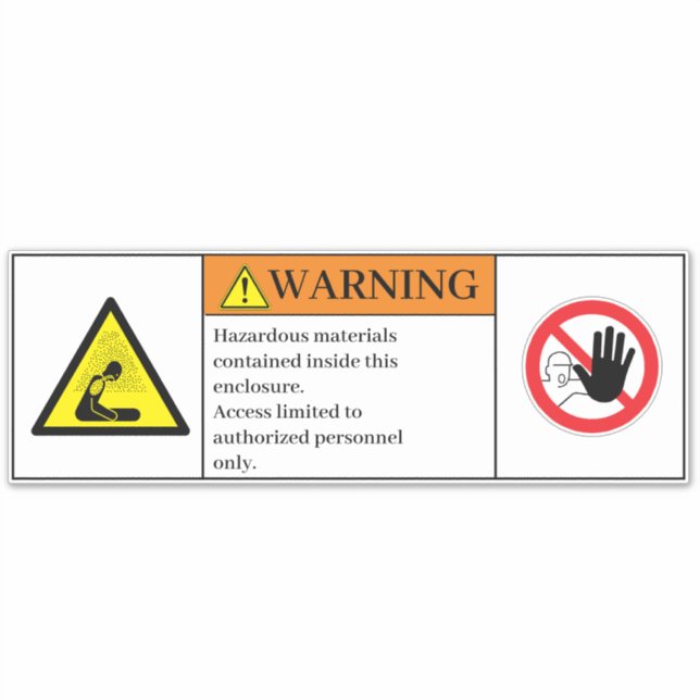 Etiqueta de materiais perigosos (Frente)