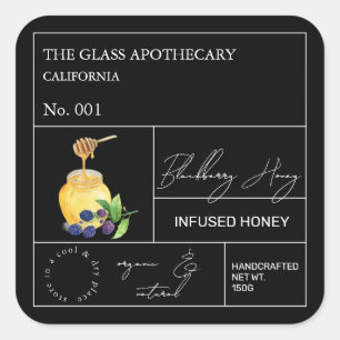 Etiqueta de Mel de Aroma de Blackberry infuso