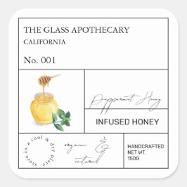 Etiqueta de Mel de Pepperminta Perfundida