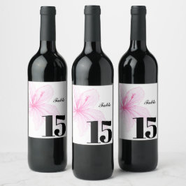 Etiqueta de mesa de Marca de Vinho Personalizada E