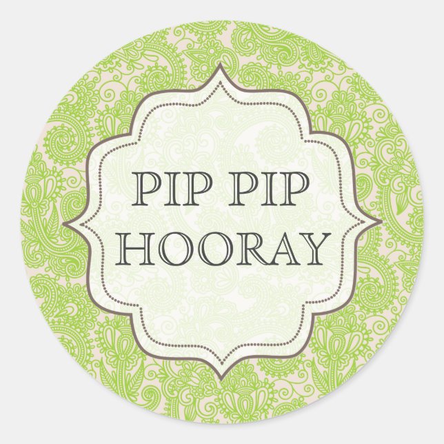 Etiqueta de Mesa do Chá de panela do verde limão (Frente)