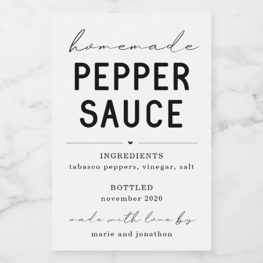 Etiqueta De Molho De Pimenta Caseiro Personalizado Zazzle Com Br