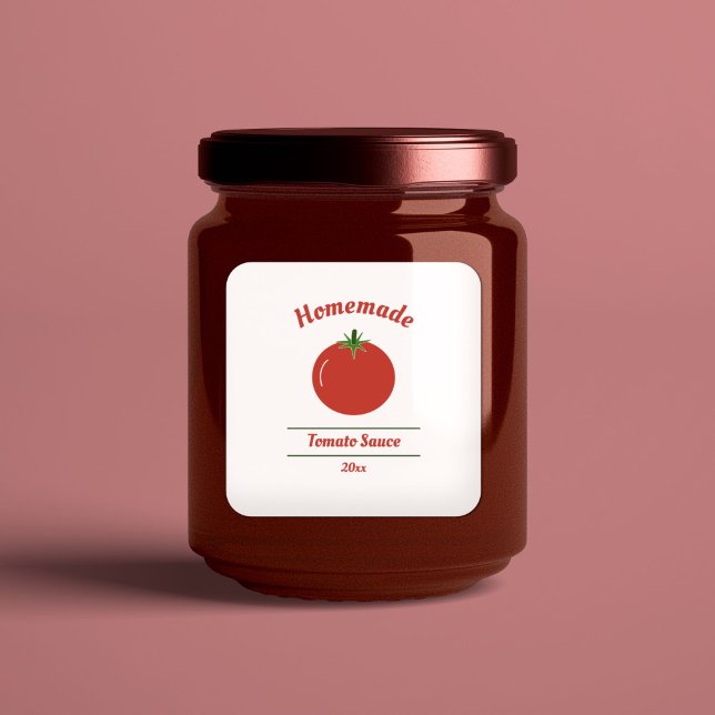 Etiqueta de molho de tomate editável (Tomato Sauce Label Sticker)