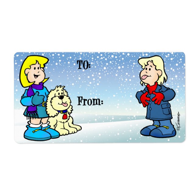 Etiqueta de Natal (Frente)