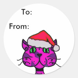 etiqueta de natal de agradecimento