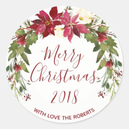 etiqueta de natal de natal holly