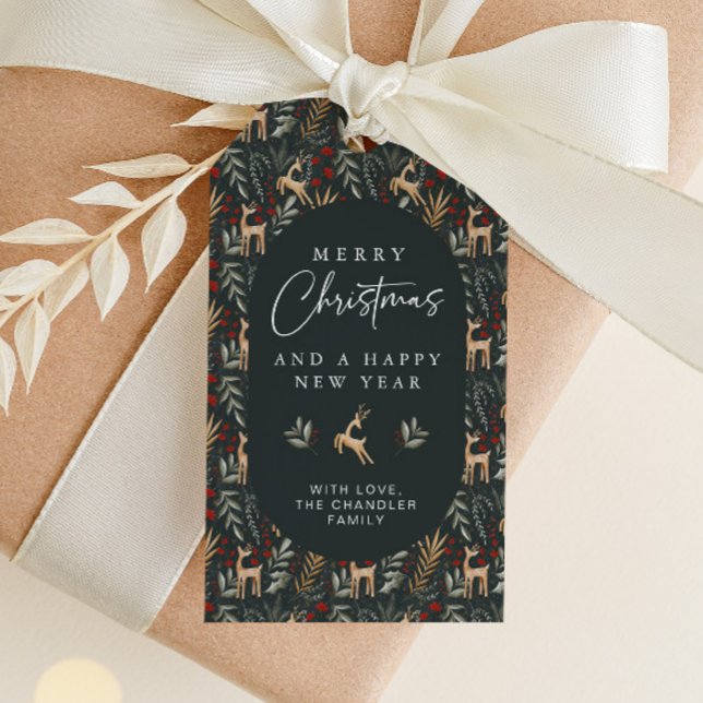 Etiqueta de Natal Nórdica para Presentes Scandi (Criador carregado)