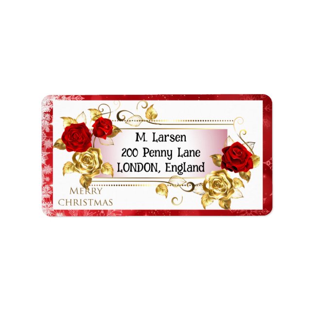 Etiqueta de Natal Personalizada (Frente)