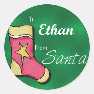 Etiqueta de Natal Personalizada Ethan49