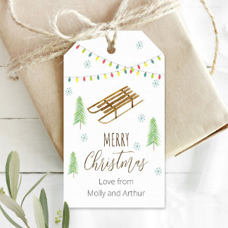 Etiqueta de Natal Personalizada - Feliz Natal