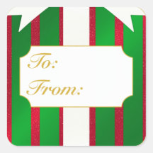 Etiqueta de Natal Presente para/de