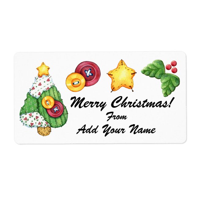 Etiqueta de Natal - SRF (Frente)