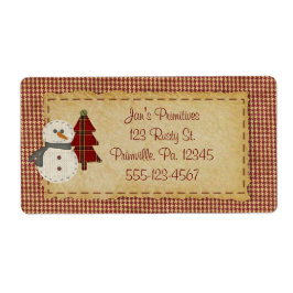 Etiqueta de Negócio de Natal