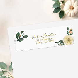 Etiqueta de Noiva de Abóbora Floral de Pêssego no 