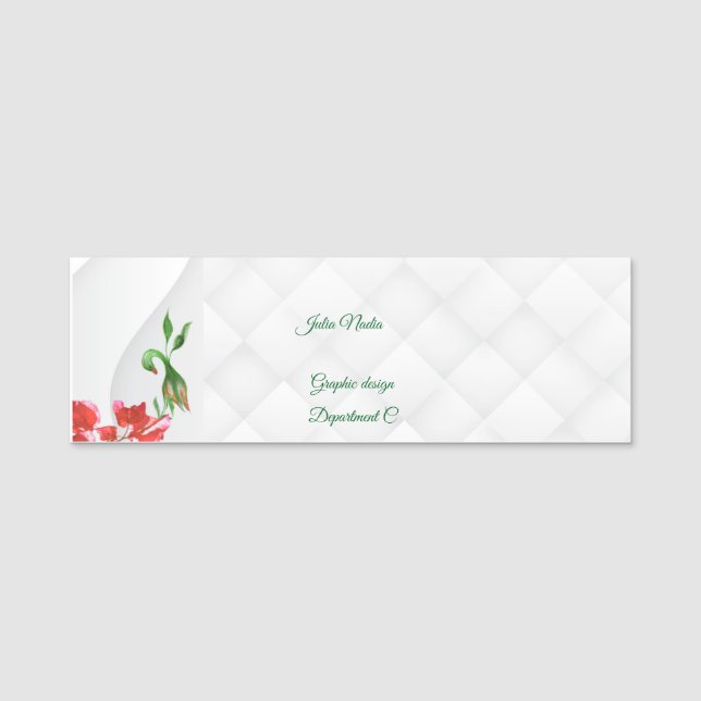 Etiqueta de nome (Frente)