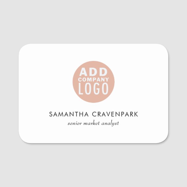 Etiqueta De Nome Adicionar Funcionarios de Ensino ou Funcionário da (Frente)