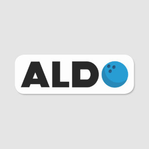 Etiqueta De Nome Aldo boliche