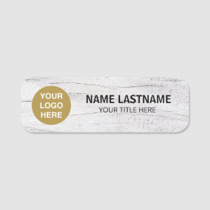 Etiqueta De Nome Alfinete de Segurança Magnético Título Ouro Falso