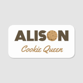 Etiqueta De Nome Alison cookie rainha