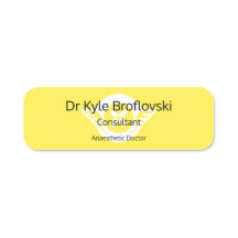 Alô personalizável meu nome é Dr.