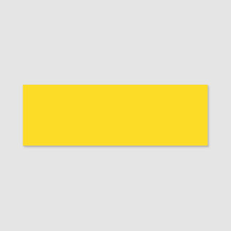 Etiqueta de Nome Amarelo Personalizada Horizontal
