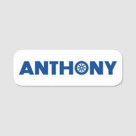 Etiqueta De Nome Anthony Petrol Head