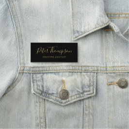 Etiqueta De Nome Assinatura Elegante de Script de Negócio