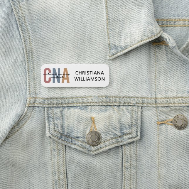 Etiqueta De Nome Assistente de Enfermagem com Certificado CNA Perso (In Situ)