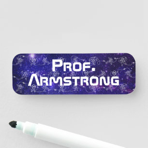 Etiqueta De Nome Astronauta