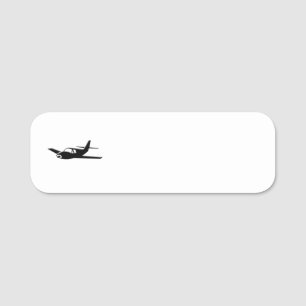 Etiqueta De Nome Avião