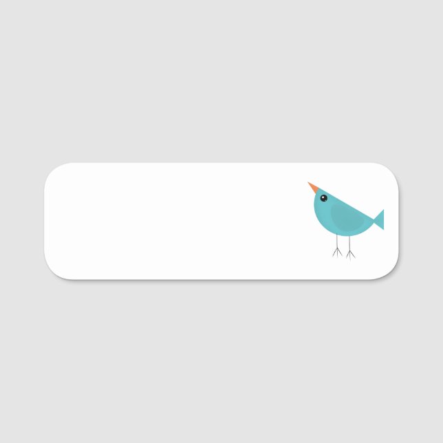 Etiqueta De Nome Birdy (Frente)