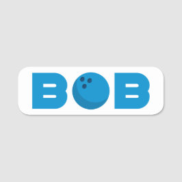 Etiqueta De Nome Bob boliche