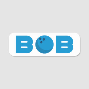 Etiqueta De Nome Bob boliche