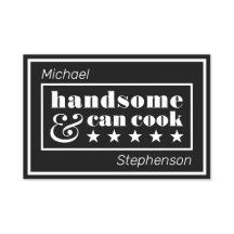 Bonito & Sabe Cozinhar Tipografia Preta Dia dos Pa