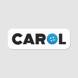 Etiqueta De Nome Botão Carol