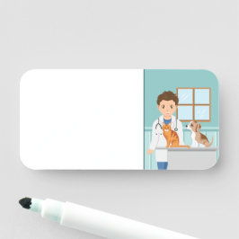 Etiqueta De Nome Boy Veterinarian For Kids' Pretend Play Activity