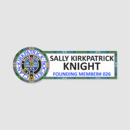 Etiqueta De Nome Cadalete de Nome Sally Kirkpatrick Knight CKS
