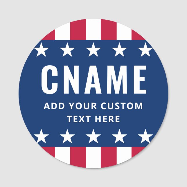 Etiqueta De Nome Candidate name slogan political election campaign (Frente)