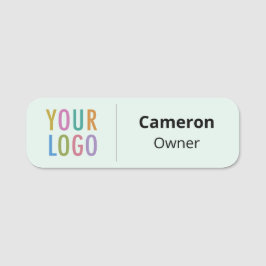 Etiqueta De Nome Cantos arredondados do logotipo comercial de Nome