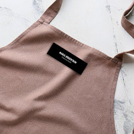 Etiqueta De Nome Cargo do Funcionário Personalizado Simples