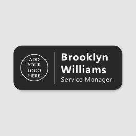 Etiqueta De Nome Cargo moderno Nome do Funcionarios Nome da empresa