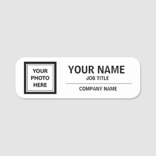 Etiqueta De Nome Carregar Foto de Imagem e Adicionar Texto - Person