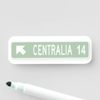 Etiqueta De Nome Centralia PA