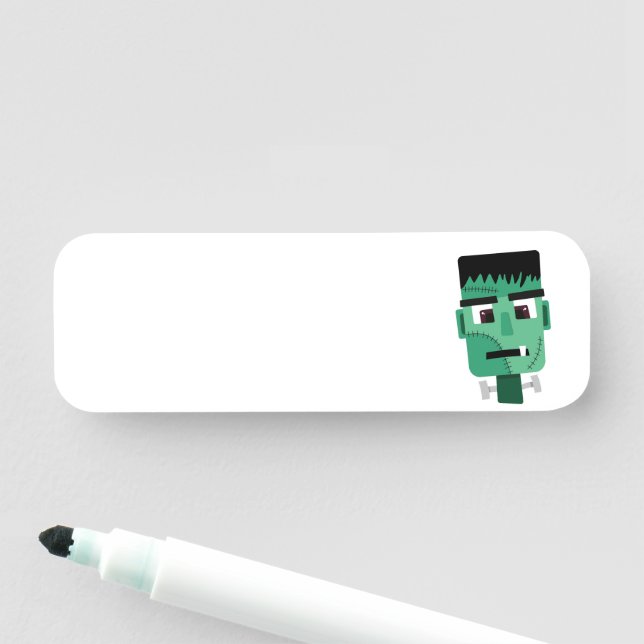 Etiqueta De Nome Chefe do Monstro do Frankenstein (In Situ)