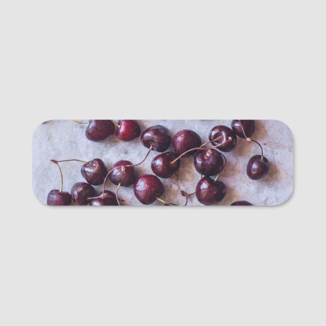 Etiqueta De Nome Cherries (Frente)