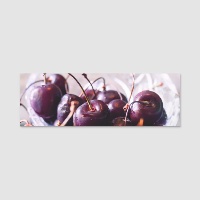 Etiqueta De Nome Cherries (Frente)