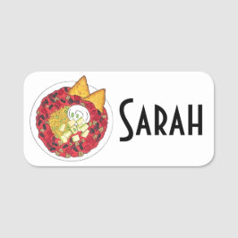 Etiqueta De Nome Chili Chili Soup Cookoff Tortilla Comida