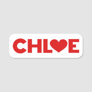Etiqueta De Nome Chloe Love