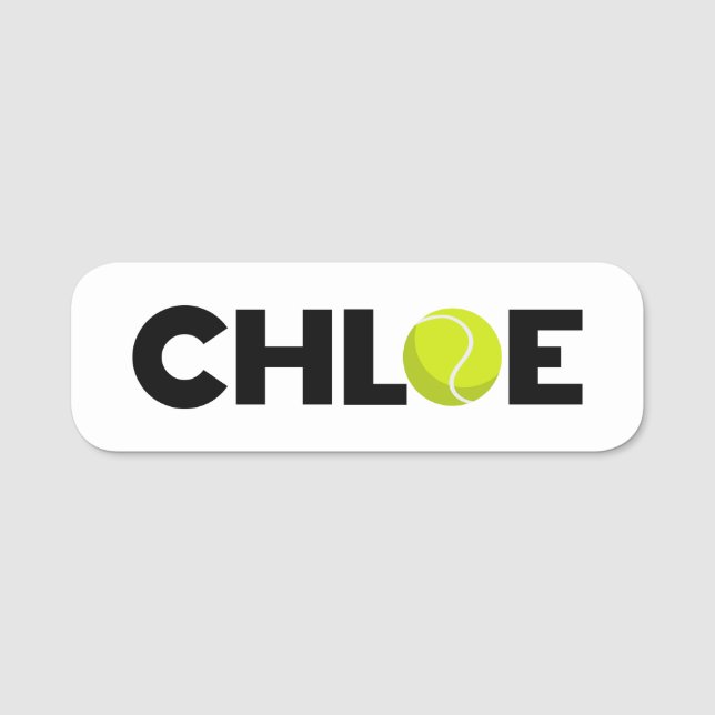 Etiqueta De Nome Chloe Tênis (Frente)